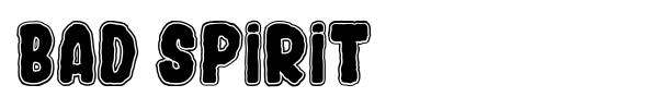 Bad Spirit font preview